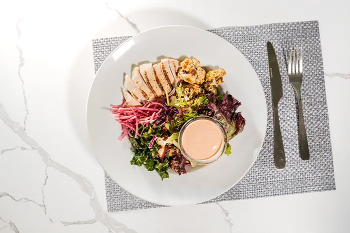 seattle sutton's healthy eating's buffalo chicken salad