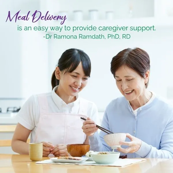 meal delivery is an easy way to provide caregiver support