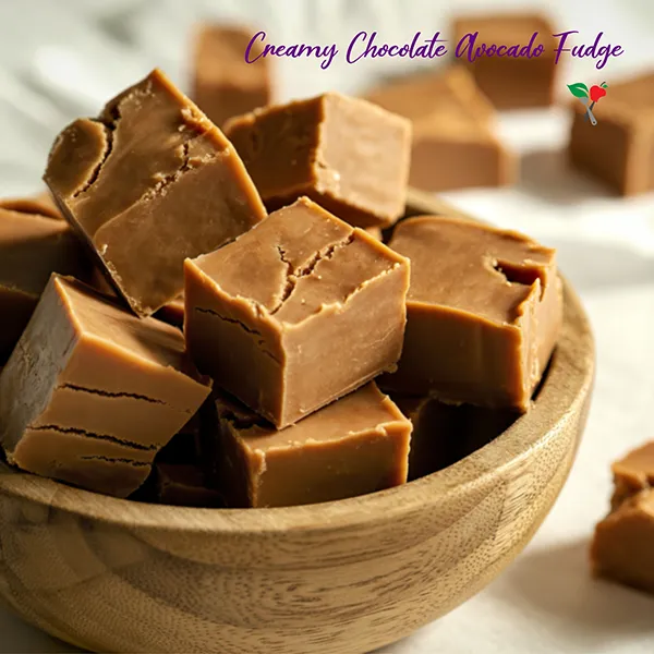 creamy chocolate avocado fudge