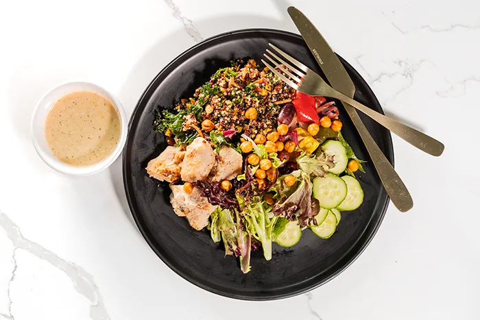 seattle sutton's healthy eating's greek chicken salad