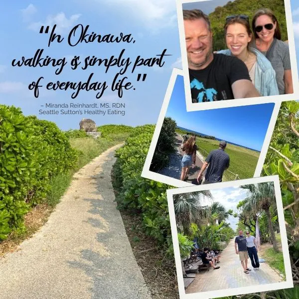 in okinawa, walking is a simply part of everyday life