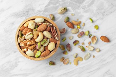 bowl of mixed nuts